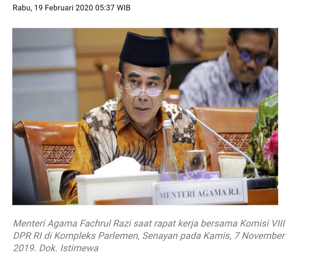 Fachrul Razi: Jangan Sampai Ada Lagi Duit Setoran Promosi Jabatan