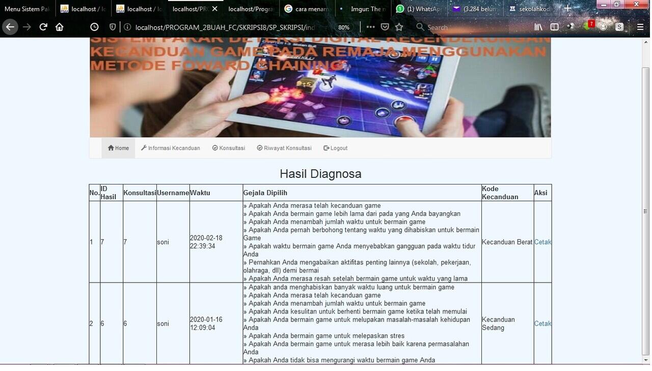 Menampilkan hanya data user yang login di tabel pada php