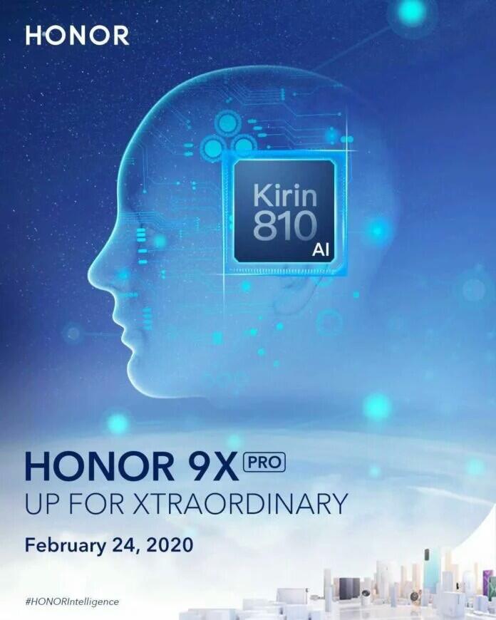 Honor 9x Pro akan di luncurkan secara global februari 2020