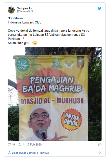 Banner Pengajian Ustaz Viral, Cantumkan ‘Mualaf, Mantan Pastor, &amp; Lulusan S3 Vatikan’