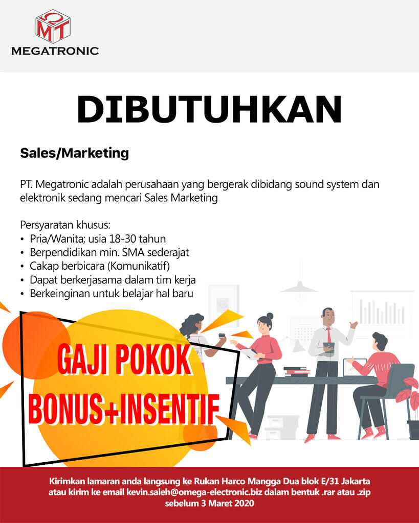 Dibutuhkan Administrator E-Commerce / Sales Marketing