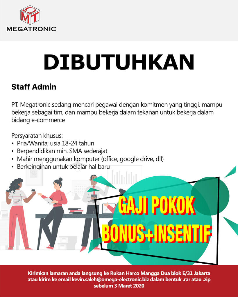 Dibutuhkan Administrator E-Commerce / Sales Marketing