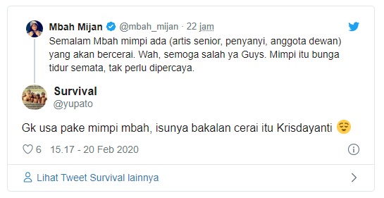 Mimpiin Krisdayanti dan Laudya Cynthia Bella, Apa Maksud Mbah Mijan?