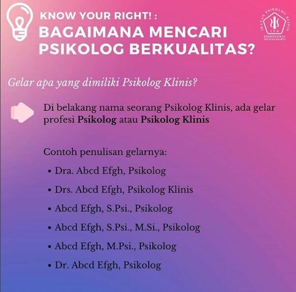 Yuk mengenal lebih dekat profesi Psikolog!