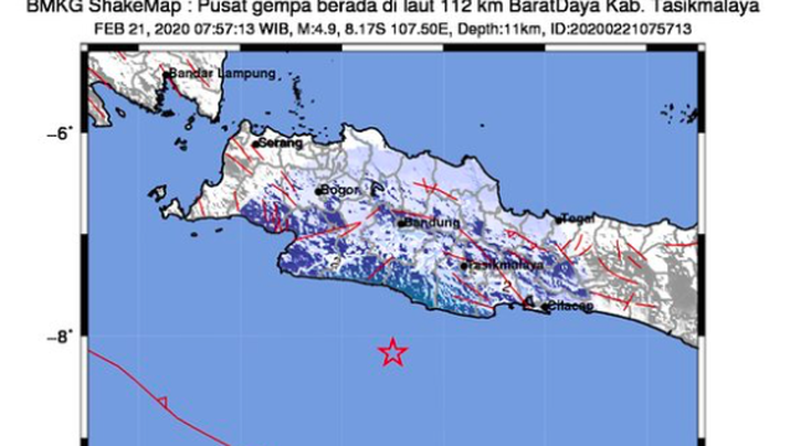 Breaking News: Tasikmalaya Diguncang Gempa Magnitudo 4,9