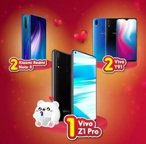 Download Aplikasi ROLi Gratis Saldo Link Aja, HP Vivo Z1 Pro dan Xiaomi Redmi Note 8