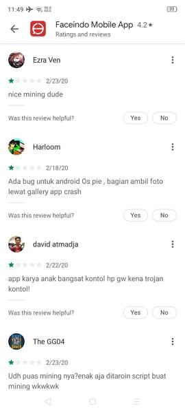Aplikasi Karya Anak Bangsa &quot;Faceindo Mobile&quot; Disusupi Virus Mining , Hoax?
