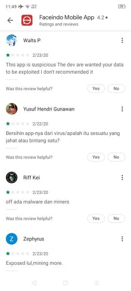 Aplikasi Karya Anak Bangsa &quot;Faceindo Mobile&quot; Disusupi Virus Mining , Hoax?