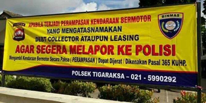 Sanksi Bui Untuk Depkolektor Yang Berani Rampas Kendaraan, Begini Logika nya
