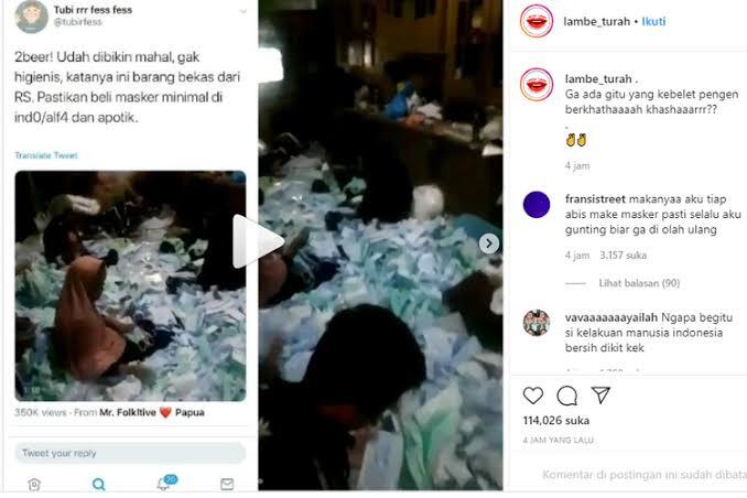 Ingin Beli Masker! Hati-hati Kalau Harga Murah Biasanya Packingnya Ga Higienis