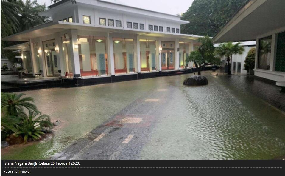 Istana Negara Kebanjiran Lagi, Paling Parah Zaman Jokowi Jadi Gubernur