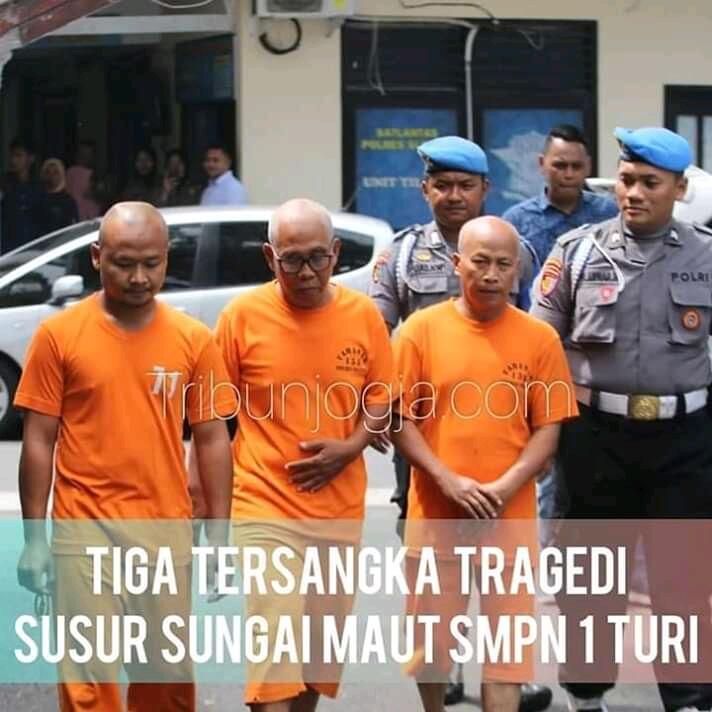 3 Tersangka Tragedi Susur Sungai SMPN 1 Turi Ditangkap, Begini