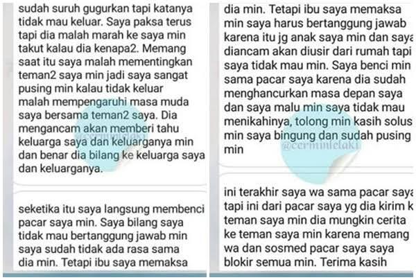 Pacar Menghamili Sista Lalu Kabur, Dia Bisa Di Hukum Pidana Ga? Jawabnya Ga Bisa Sis