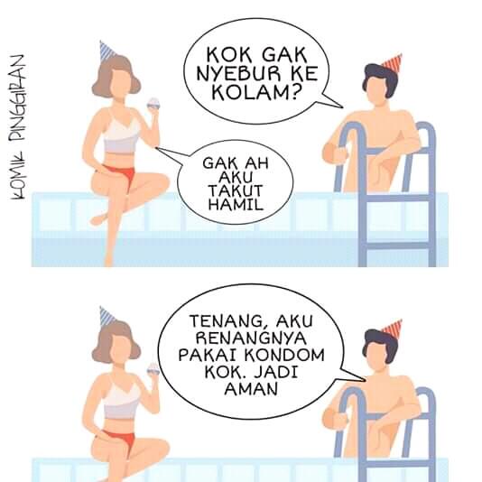Meme-meme Lucu Berenang di Kolam Menyebabkan Kehamilan, Netizen Ngakak Jungkir Balik!