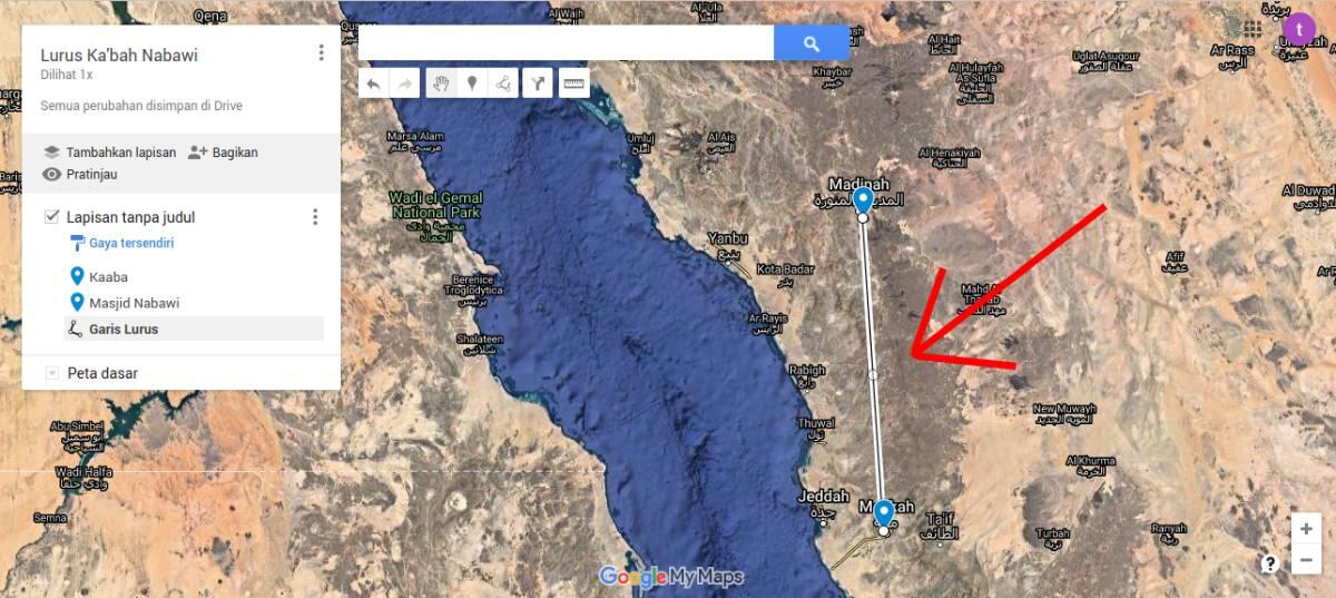 Dilihat Melalui Pencitraan Satelit, Ternyata Masjid Nabawi Tidak Lurus Dengan Kabah?