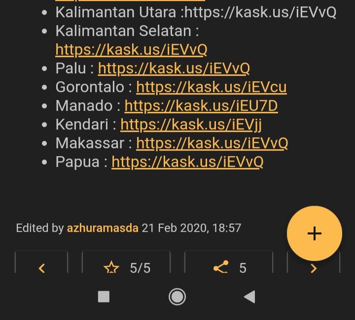 Broken Link Pada Beberapa Regional di COC Regional Serentak
