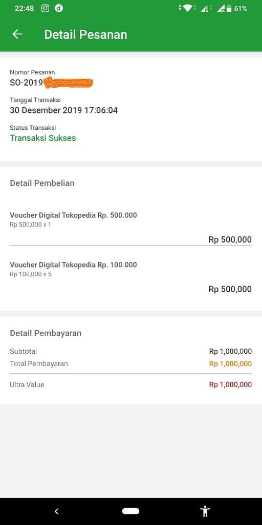 Ultra Voucher TIDAK BERTANGGUNG JAWAB