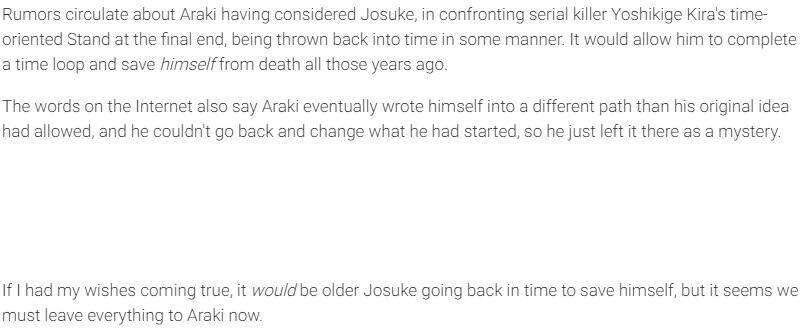 Siapakah Pria Misterius yang Menyelamatkan Josuke Kecil? &#91;Fan Theory&#93;
