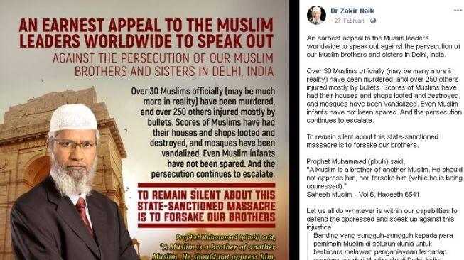 Zakir Naik Serukan Ulama Dunia Jihad, Sekadar Meluruskan Persepsi