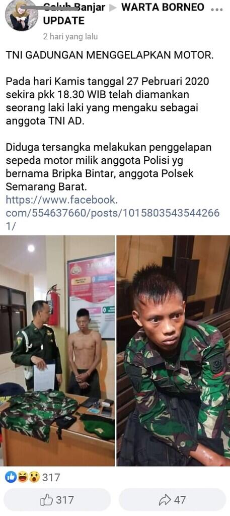 TNI Gadungan Kembali Berulah, Saat Ditangkap Polisi Sampai Koordinasi ke PM TNI AD