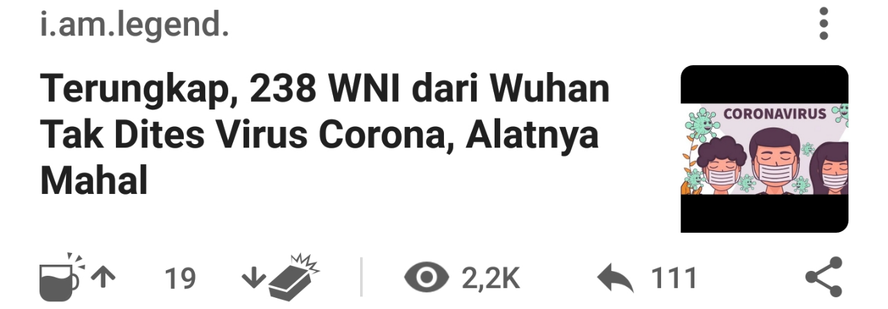 (Stop Hoaks) WHO Puji RI soal Observasi-Penanganan 238 WNI dari Wuhan Terkait Corona