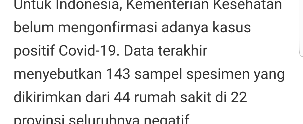 (Stop Hoaks) WHO Puji RI soal Observasi-Penanganan 238 WNI dari Wuhan Terkait Corona