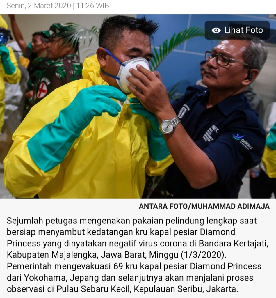 BREAKING NEWS: Jokowi Umumkan Dua Orang di Indonesia Positif Corona