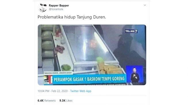 Perampok Gasak 1 Baskom Tempe, Warganet: Nggak Tega Mukulinnya