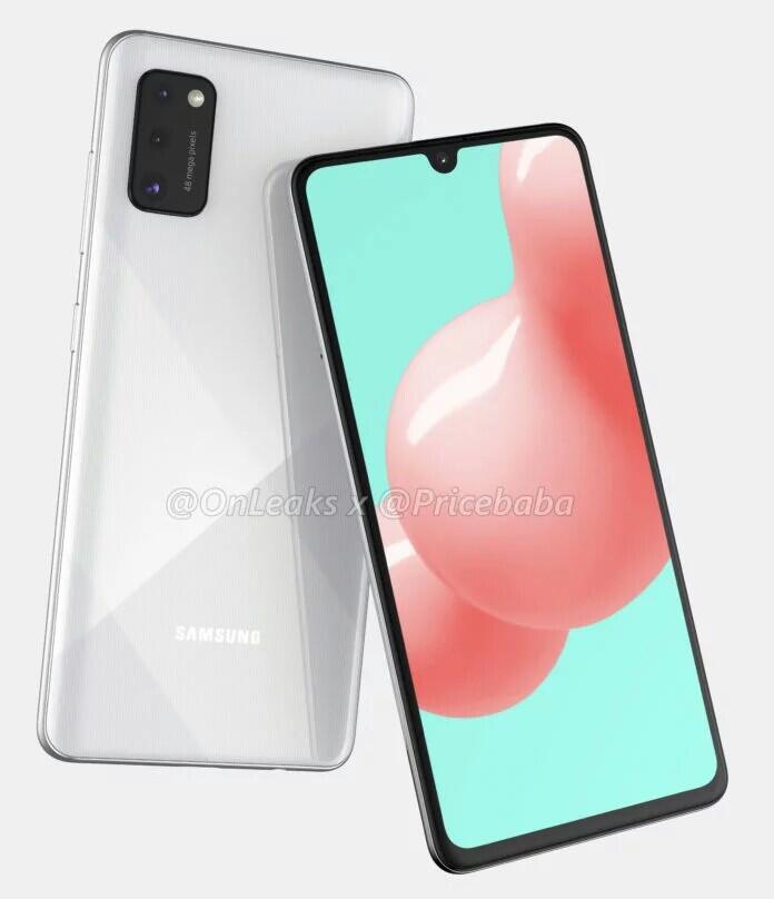 Samsung Galaxy A41 renders CAD mengungkapkan 48MP tiga kamera, detail utama