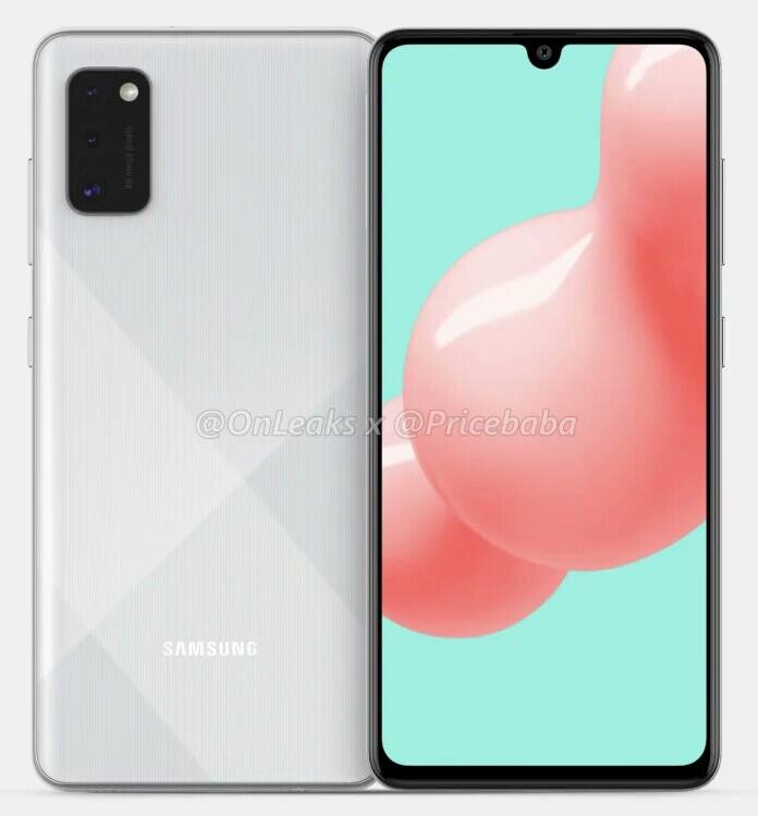 Samsung Galaxy A41 renders CAD mengungkapkan 48MP tiga kamera, detail utama