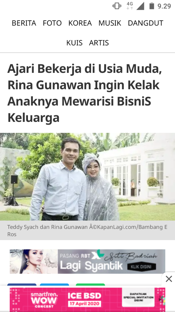 Sukses Menjadi Wanita Karir dan Jauh dari Berita Miring, Dialah Inspirasi Ane