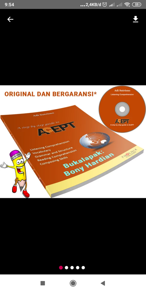 Ada yang punya buku acept ugm 