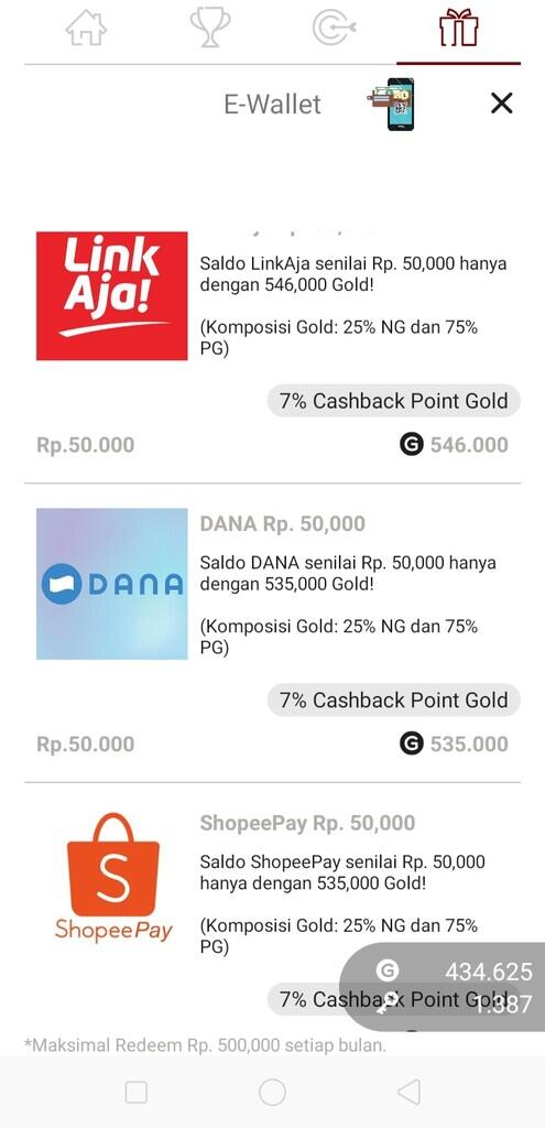 gratis Pulsa, Kuota data, eWallet, Voucher gratis