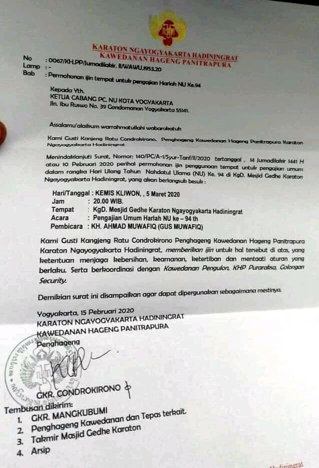 Ditolak! Harlah NU di Kandang Muhammadiyah Akhirnya Batal, Dipindah ke Tempat Lain