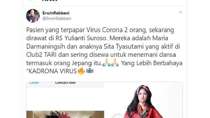 Konfirmasi Pesan Sita Yang Dianggap Pasien Positif Corona Pertama Di Indonesia