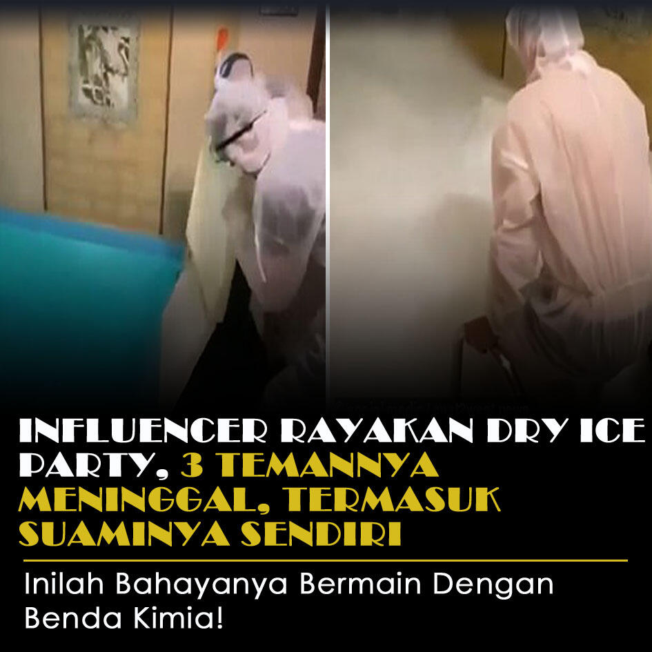 Influencer Rayakan Dry Ice Party, 3 Orang Temannya Meninggal, Termasuk Suaminya