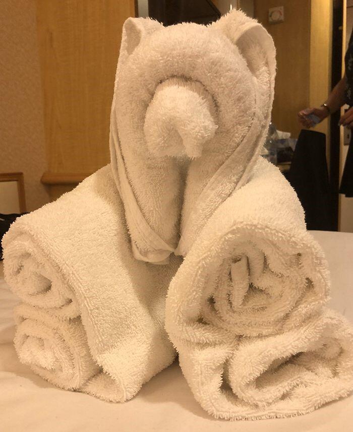 “Origami” Handuk di Hotel Hadirkan Handuk-handuk dengan Bentuk yang Unik!