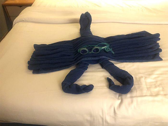 “Origami” Handuk di Hotel Hadirkan Handuk-handuk dengan Bentuk yang Unik!