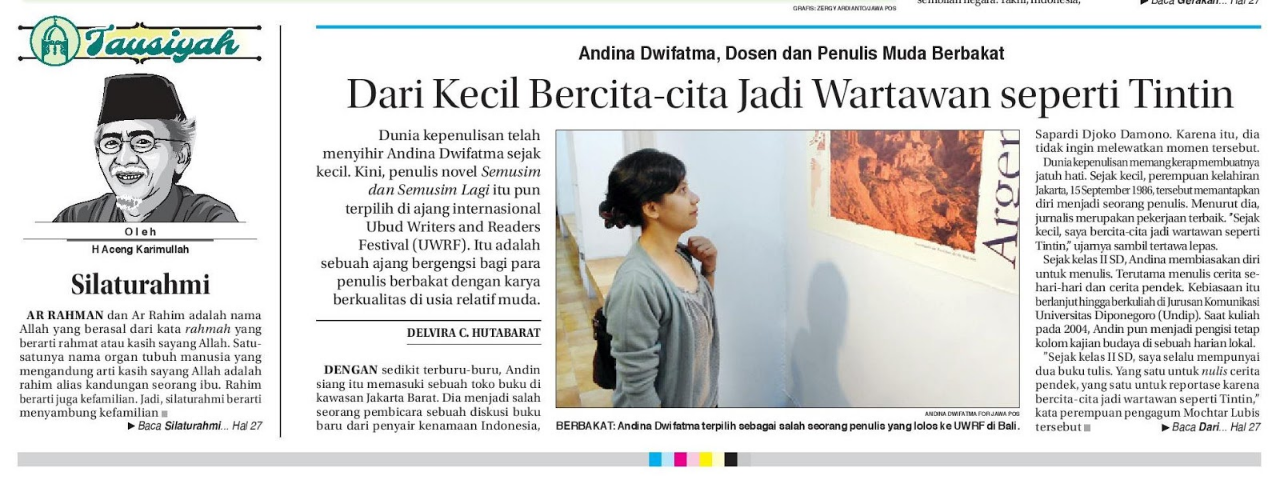 Mbak Andina Dwifatma, My Spirit Animal
