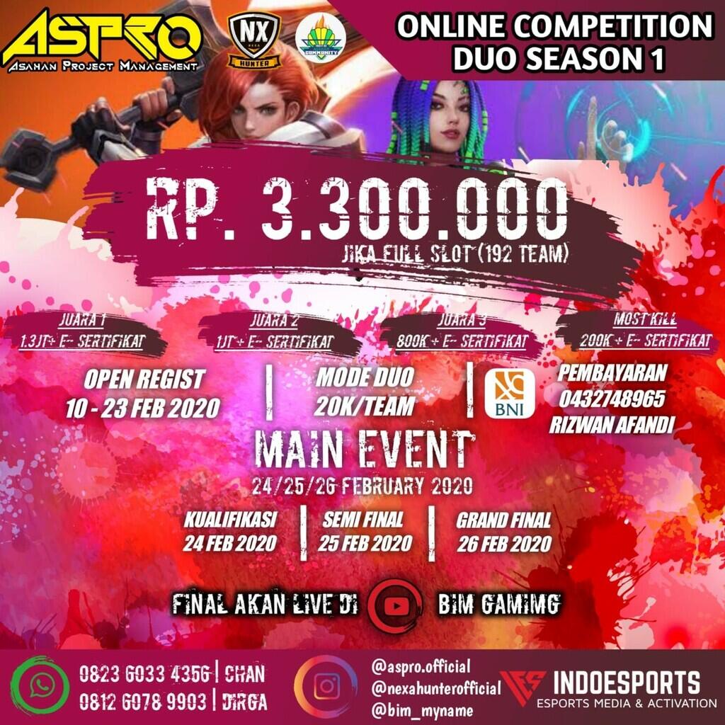 ASPRO Online Competition Squad Season 4 Mode Squad