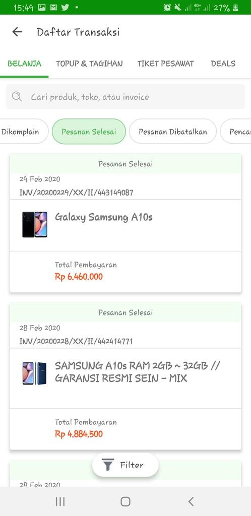 3 kali dalam 2 hari cashback saya dibatalkan tokopedia