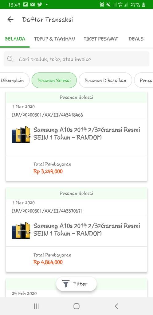 3 kali dalam 2 hari cashback saya dibatalkan tokopedia