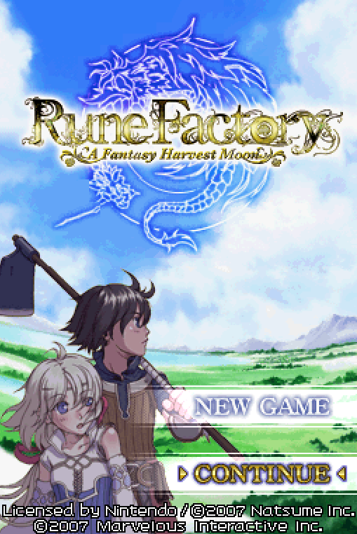 Rune Factory, Game Harvestmoon versi Fantasi