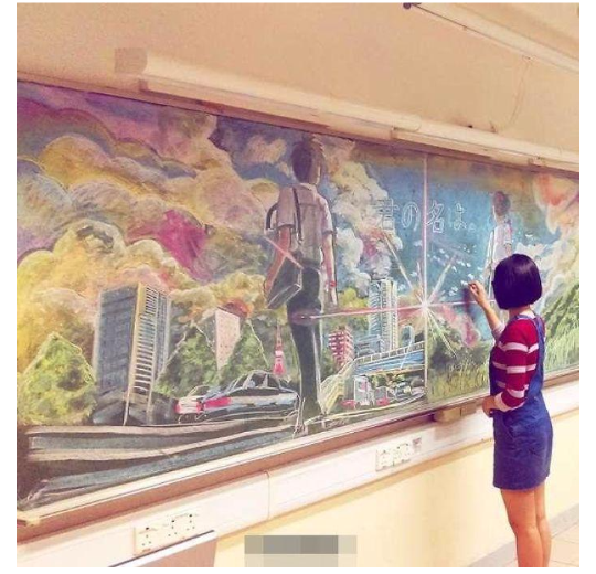 Gambar Keren Hanya Bermodalkan Kapur!