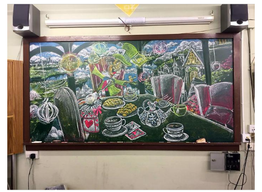 Gambar Keren Hanya Bermodalkan Kapur!