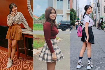 10 Inspirasi OOTD Pakai Rok ala Brisia Jodie, Super Cute!