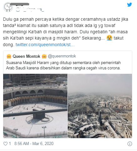 Ketika Kabah Sepi Terimbas Corona, Tanda Kiamat Sudah Dekat? Ini Kata MUI