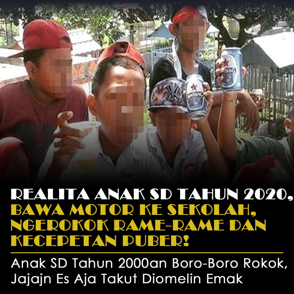 Realita Anak SD Tahun 2020, Bawa Motor Ke Sekolah, Ngerokok & Kecepetan Puber!