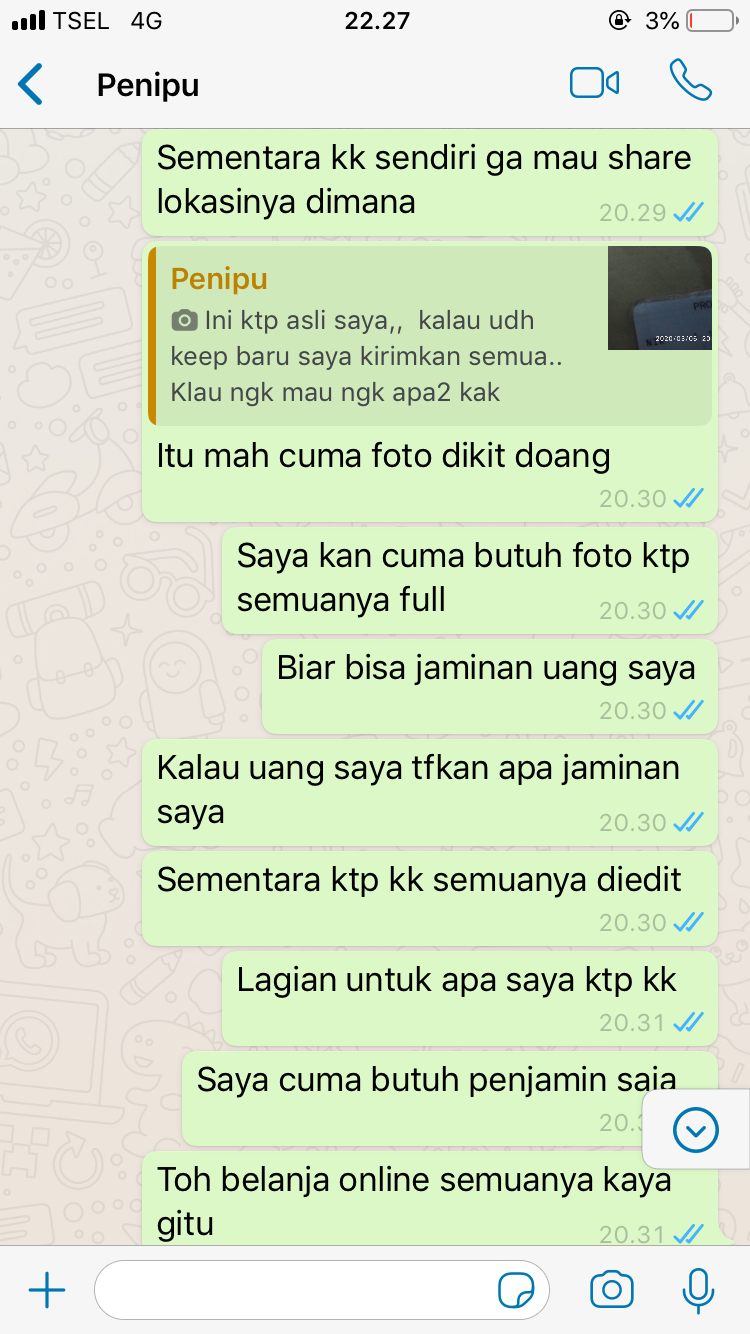Modus penipuan online