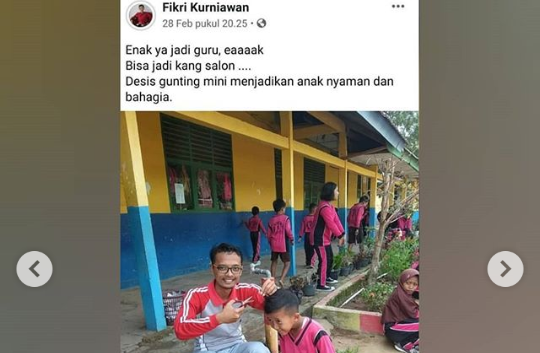 Status Facebook Guru SD Membuat Ngakak Netizen! Kalau Jadi Muridnya Mau Komen Apa?